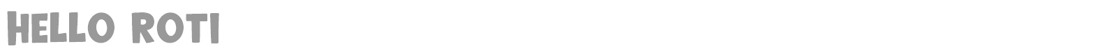 Hello Roti font preview